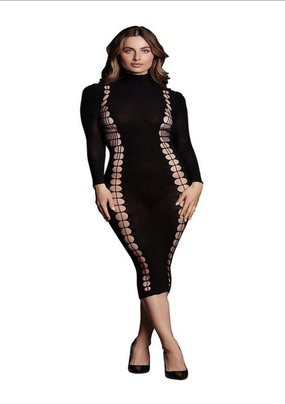 Le Desir Shade Carme XI Dress with Turtleneck - OS - Black