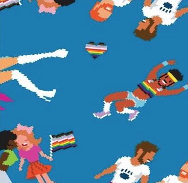 Prowler-Pride Undies, Print: Pixel Art, Size: XSmall, Style: Brief