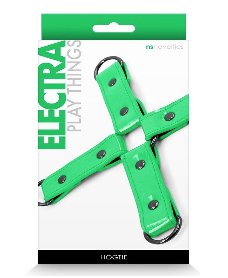 Play Things PU Leather Hog Tie - Green