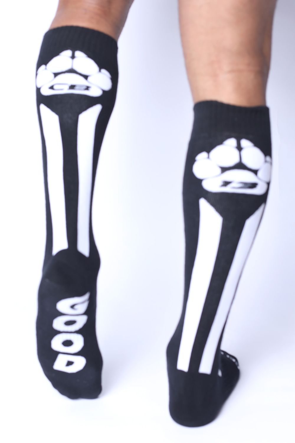 Muzzle Up Knee High Socks, Colour: Black