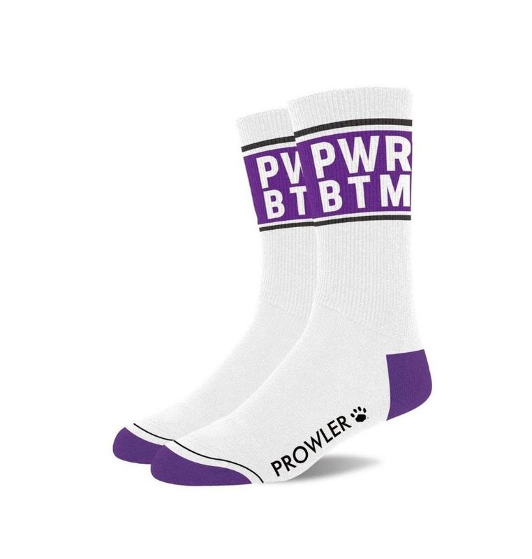 PWR BTM Socks - White/Purple