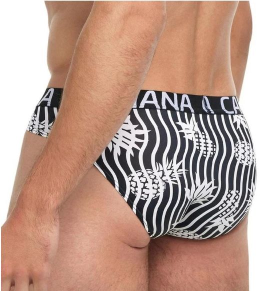 Banana Cabana -Black/White Pineapple