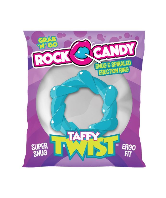 Taffy Twist Cock Ring, color: Blue