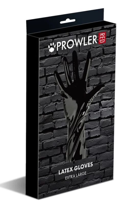 Latex Gloves Black, Size: Large