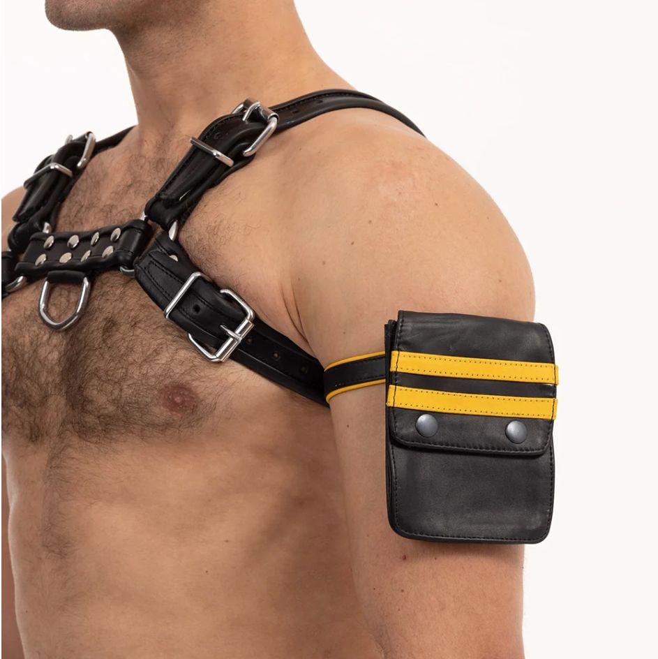 Wallet Pouch-BLK and YELLOW