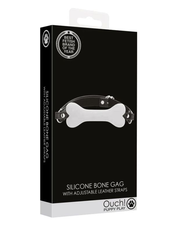 Ouch! Puppy Play Silicone Bone Gag