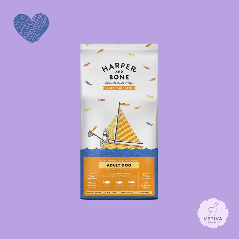 Harper & Bone pienso para perro adulto medium/large (Ocean Wonders) 2kg