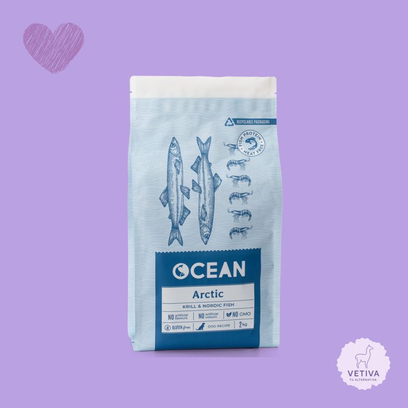 Ocean pienso con pescado nórdico y krill para perro (2kg)