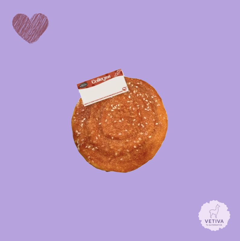 Mini rollo de canela, pollo y sésamo rico en colágeno