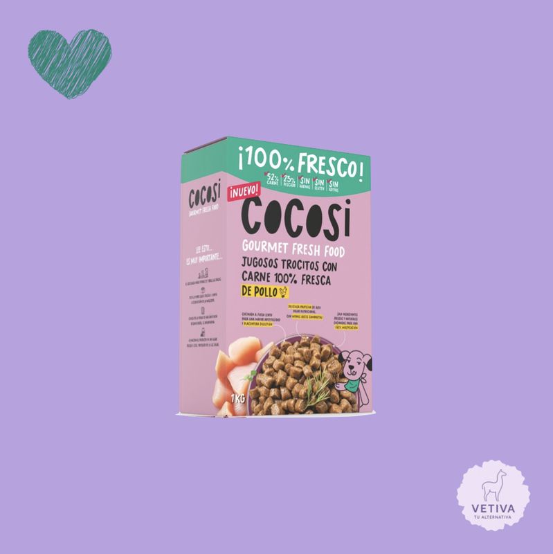 Cocosi Pienso semihúmedo de pollo para perro (1kg)