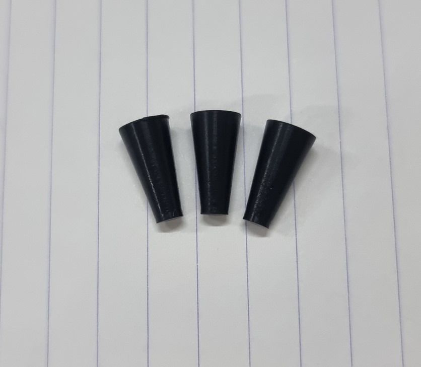 Black Silicone Plugs for the Ultem cartridge