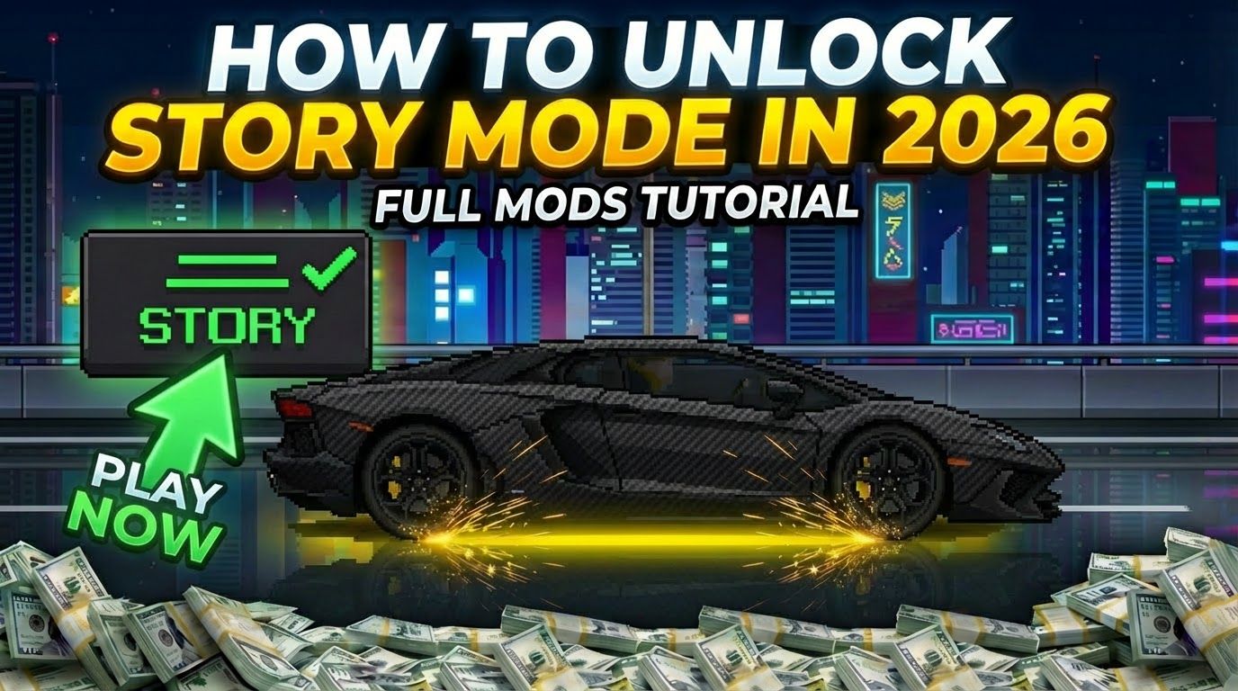 Pixel Car Racer Unlock Story Mode &amp; Rivalry | IOS and Android Mod