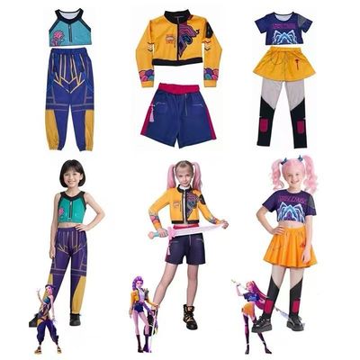 Kpop Demon Hunter Costume Rumi Mira Zoey Cosplay Kid Size Simple Design