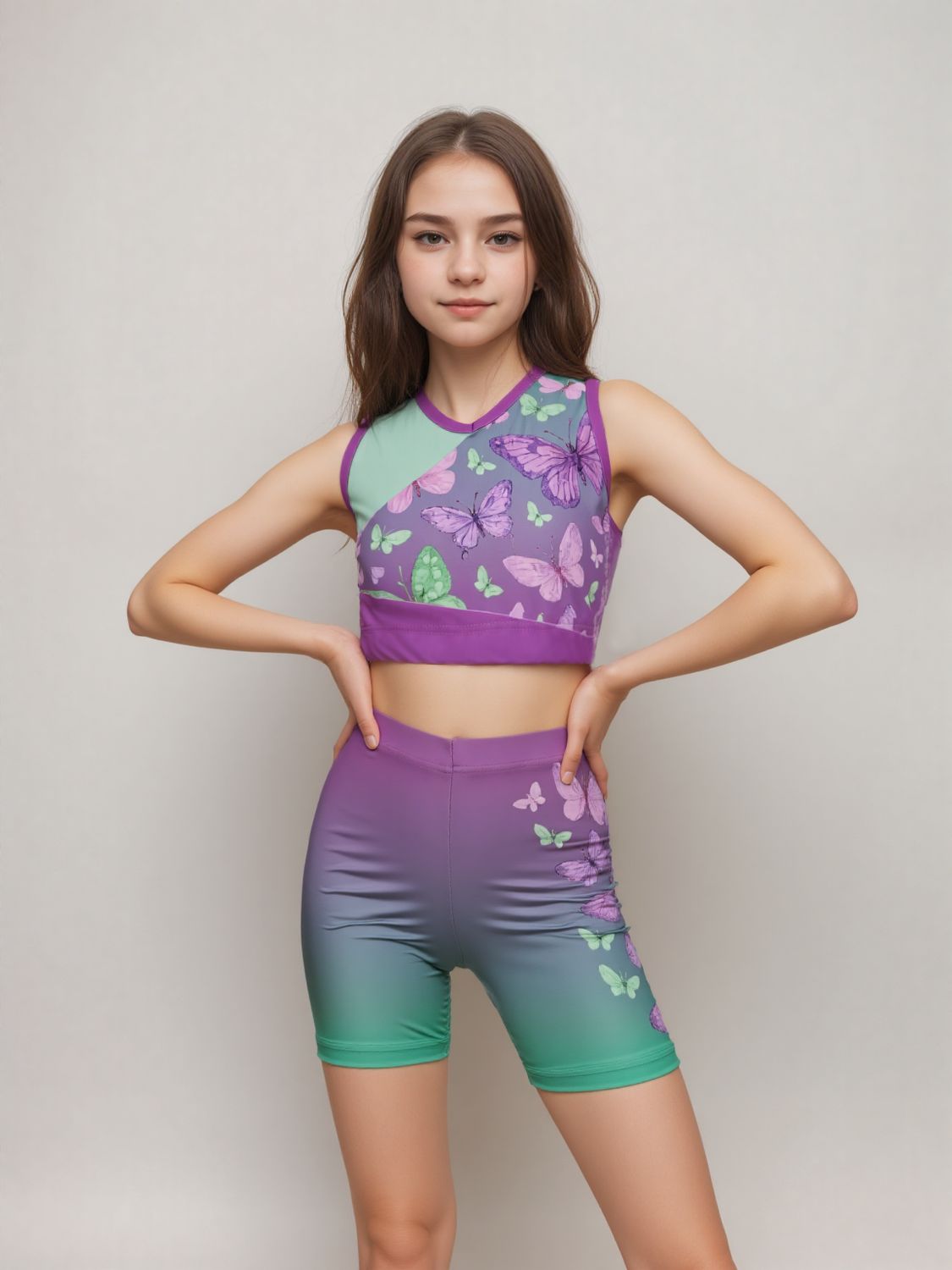Butterfly Dream Kids Training Set – Top &amp; Shorts