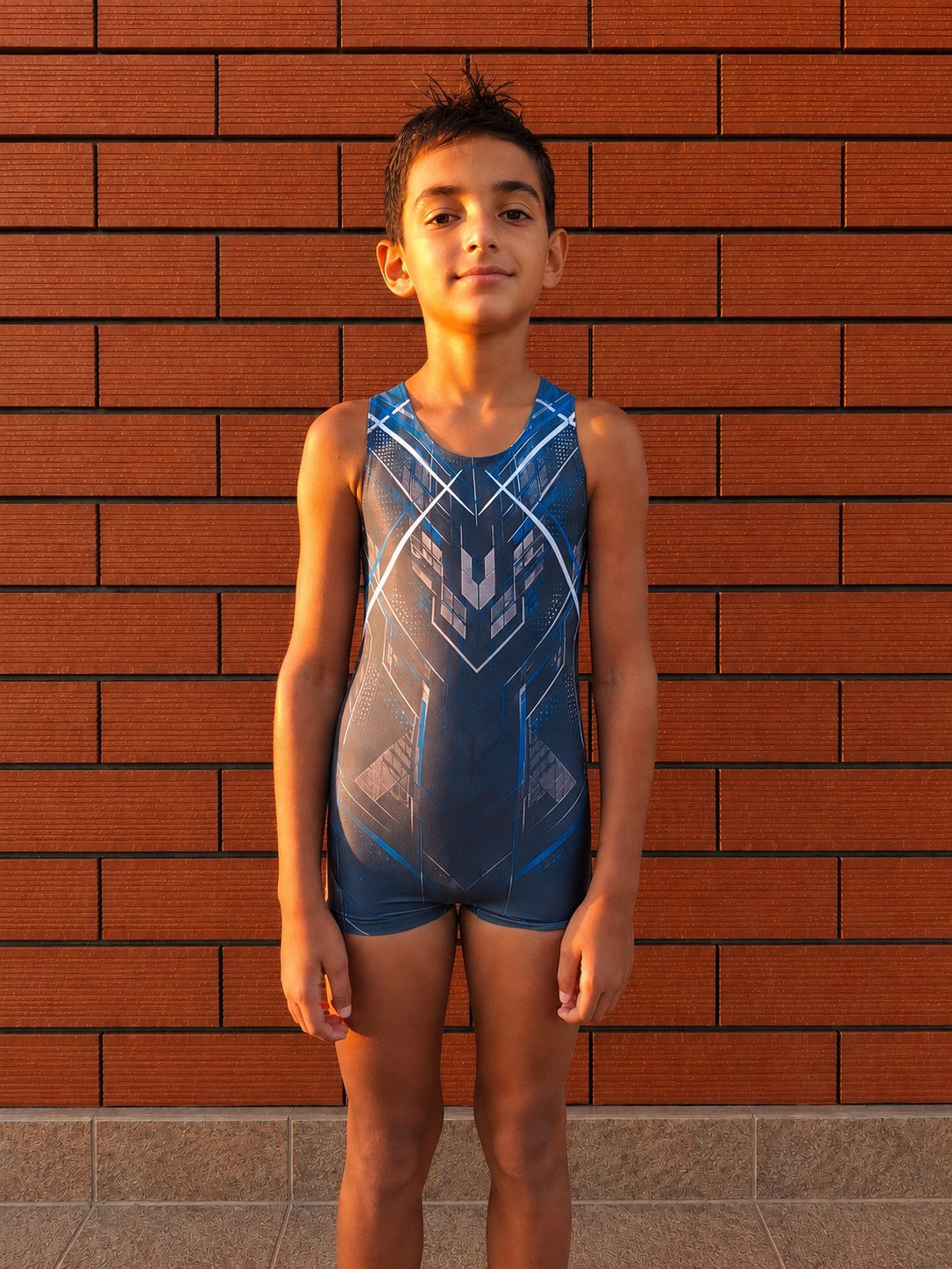 NEO GRID DARK — Men's Artistic Gymnastics Leotard &amp; Shorts