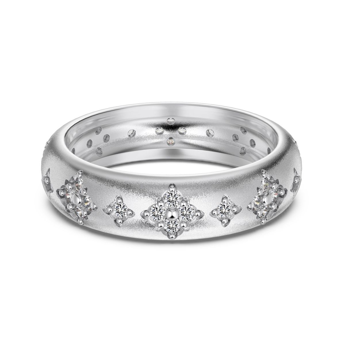 Textured Silver Band