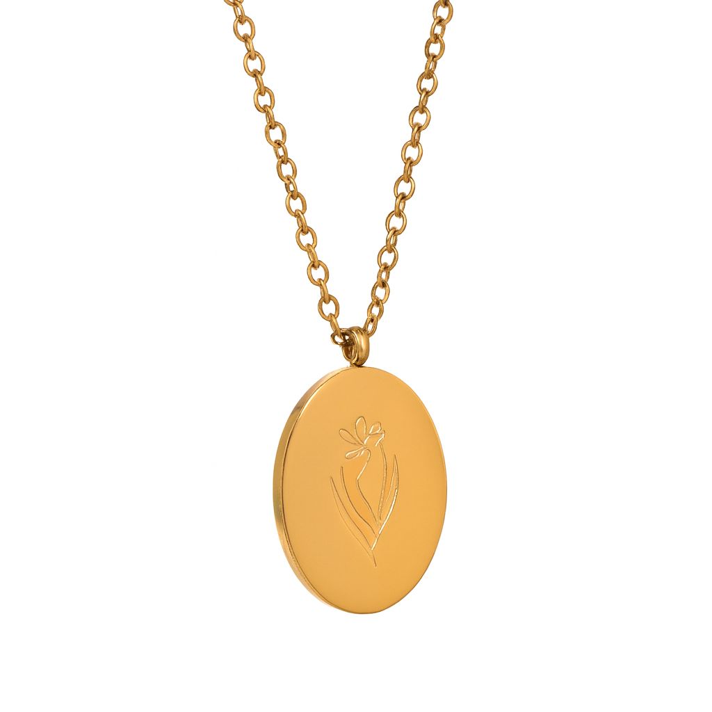 Oval Coin Pendant