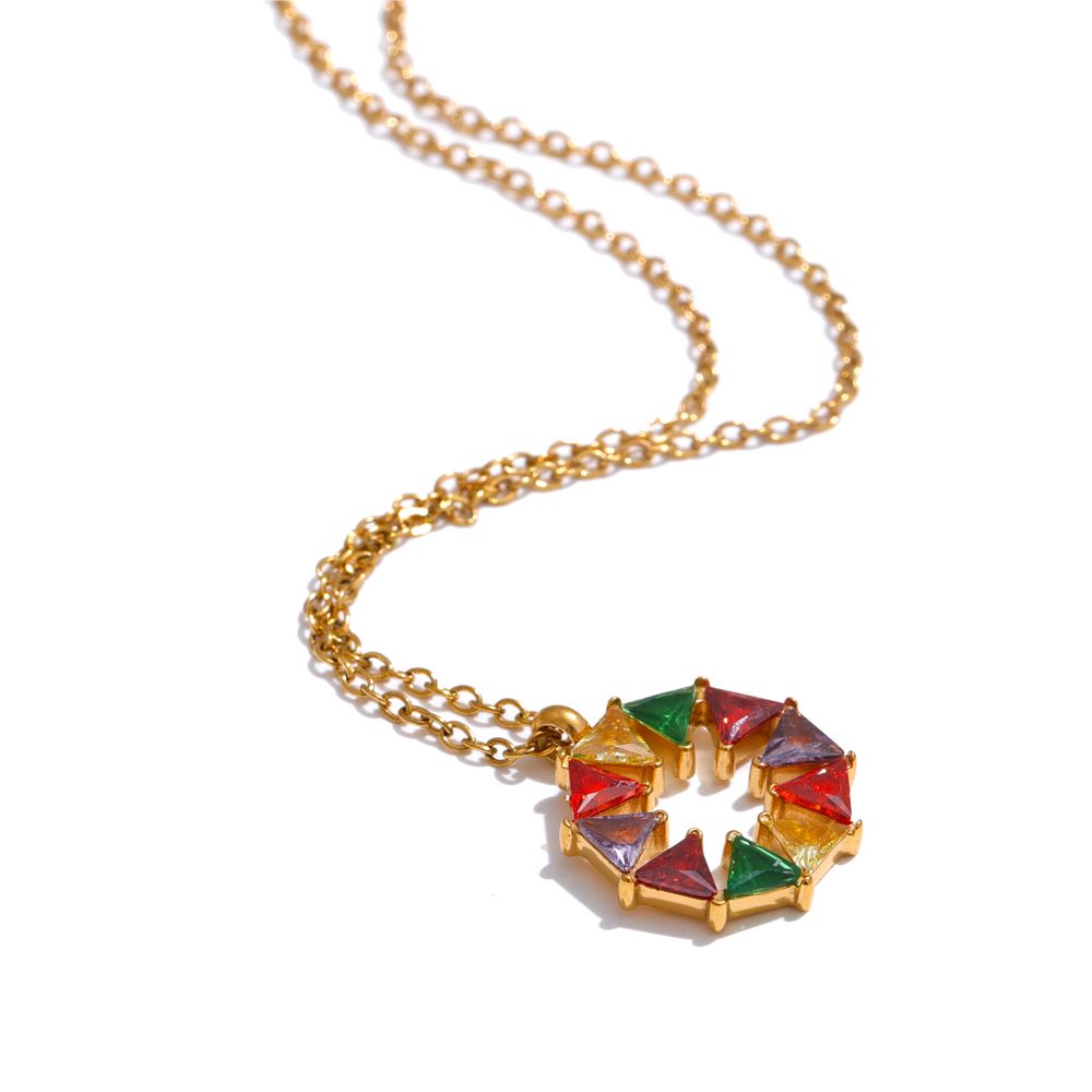 Rainbow Flower Pendant