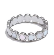 Beaded Silver Band