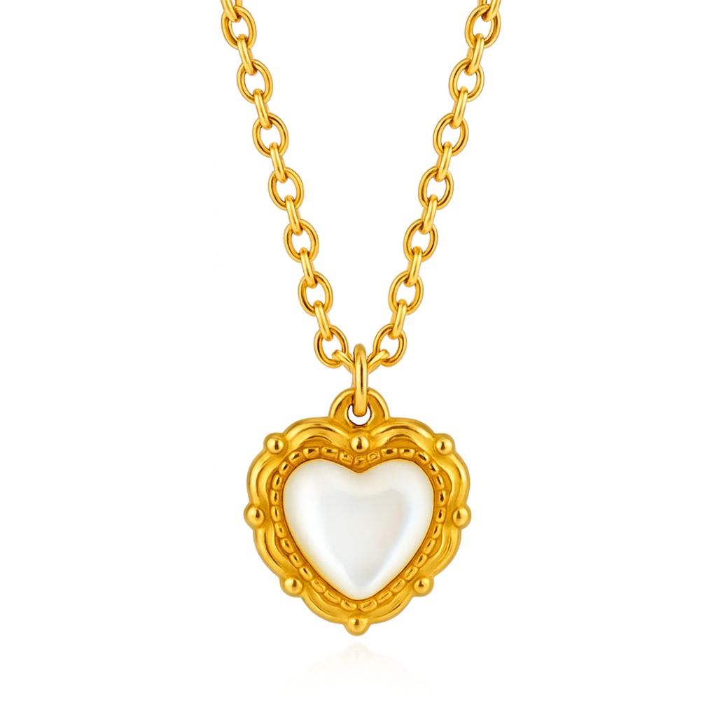 Vintage Heart Pendant Necklace