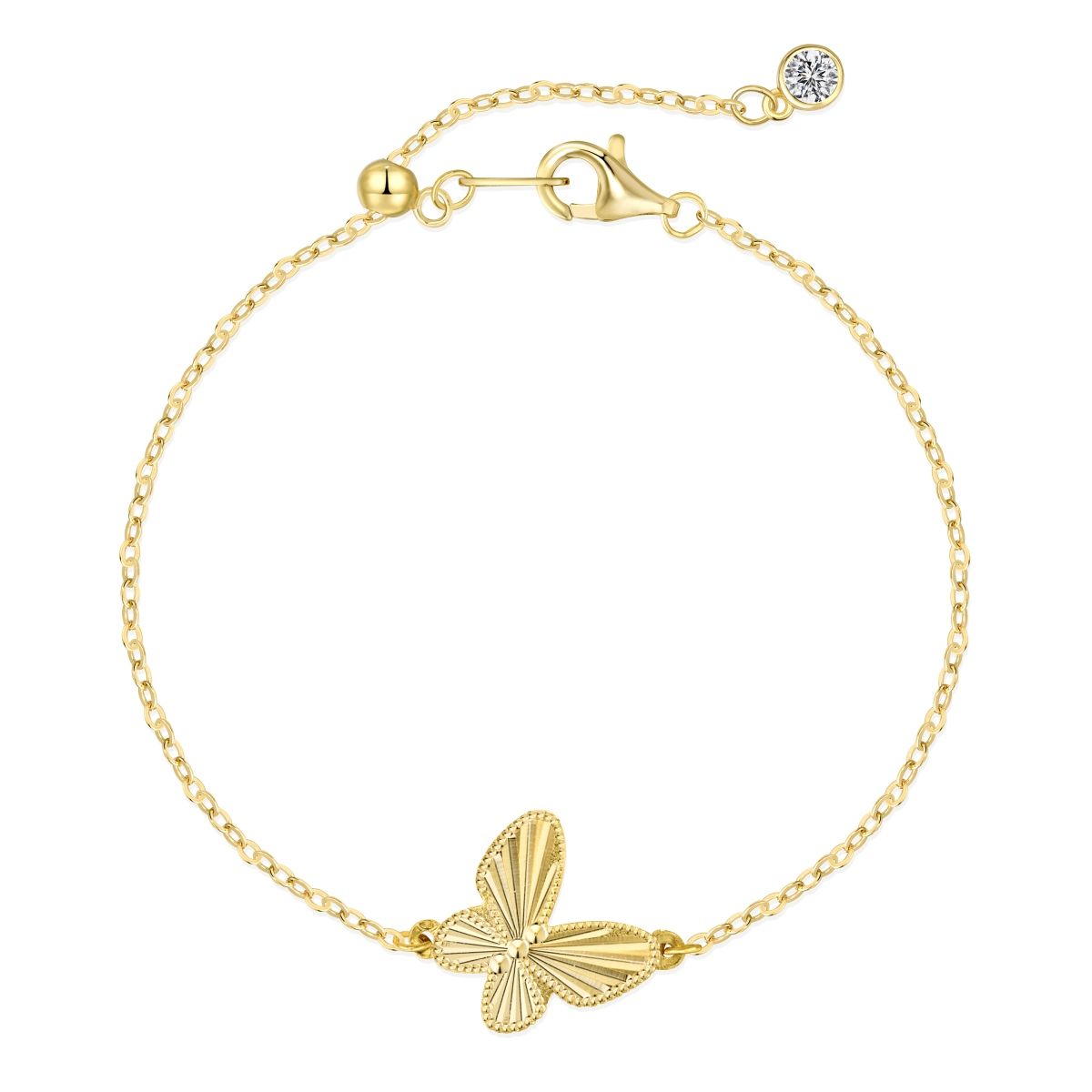 Butterfly Charm, Color: Gold