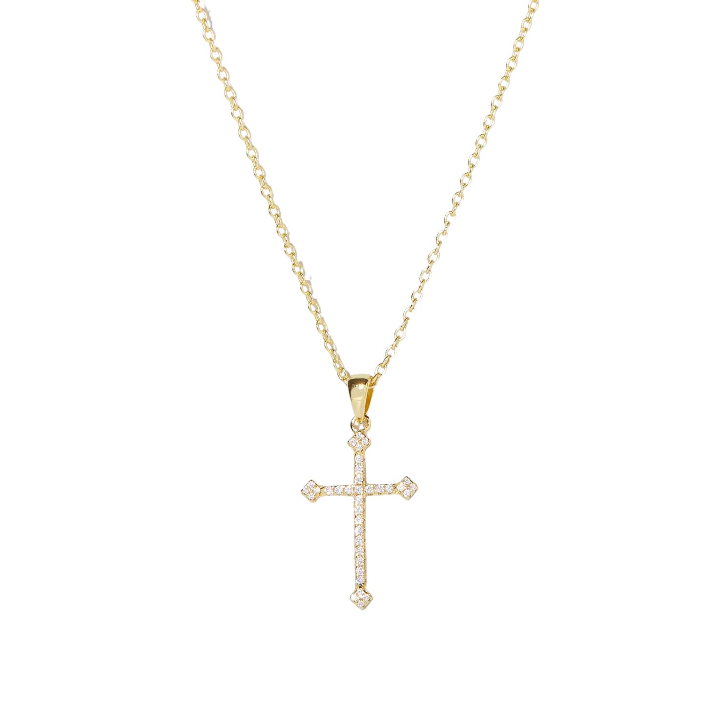 Cross Pendant Petite Necklace