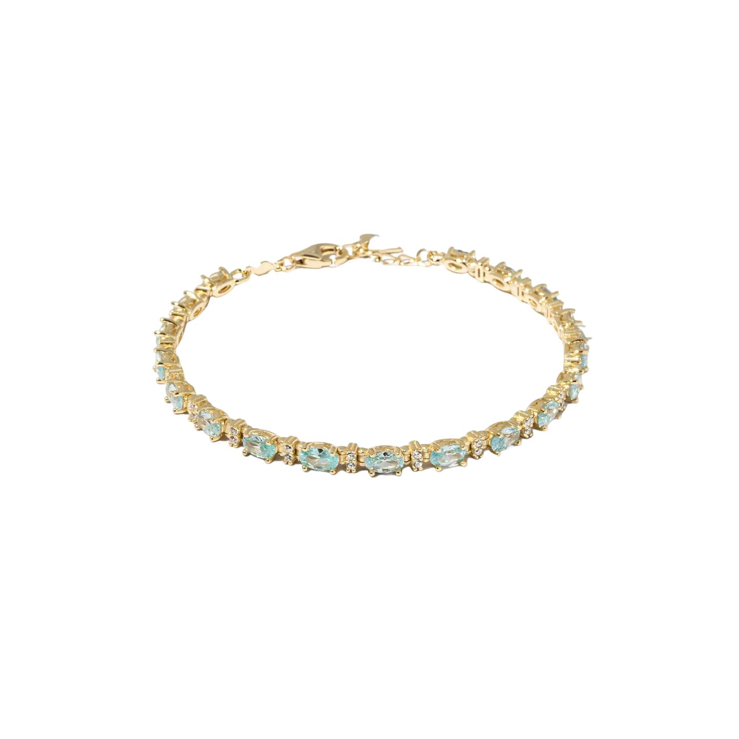 Aquamarine Tennis Bracelet