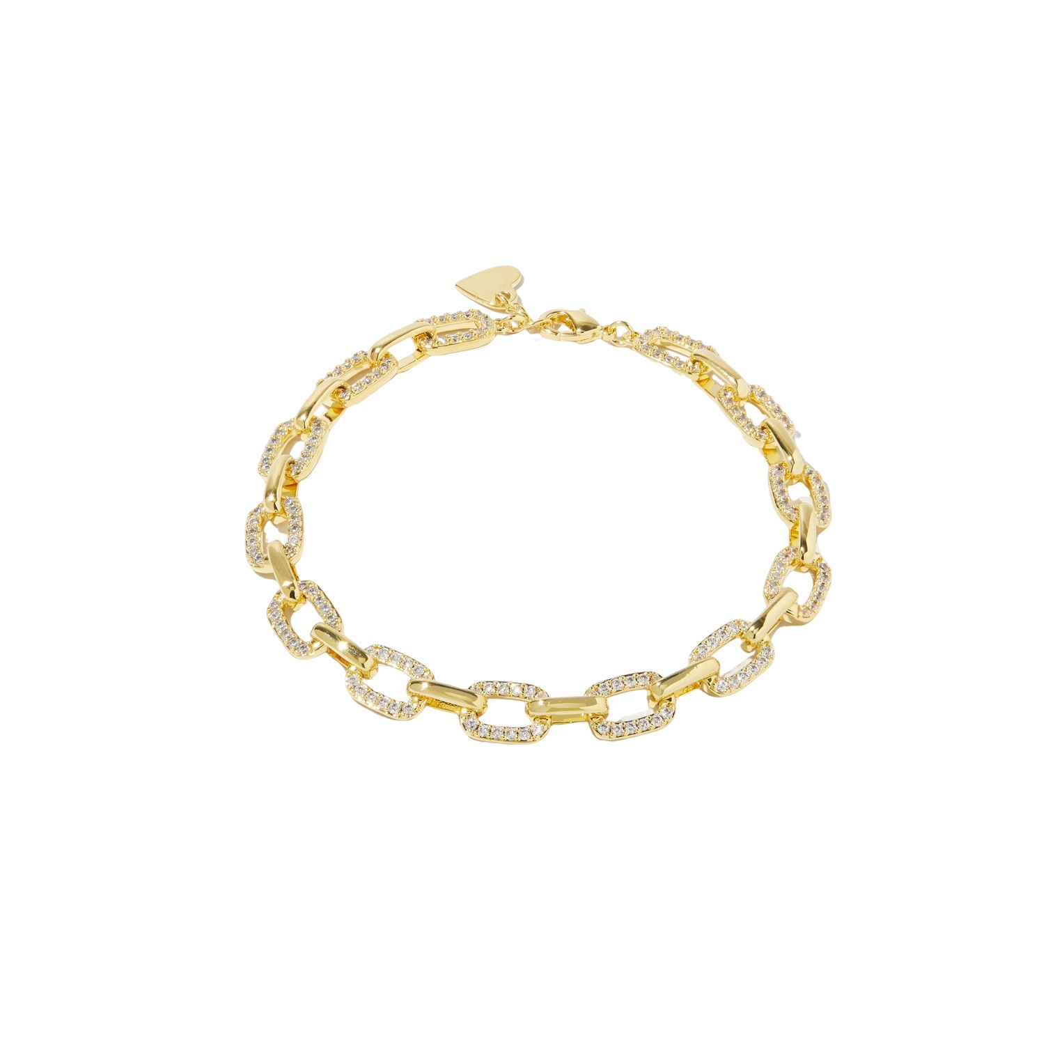 Pave Chain Link Bracelet