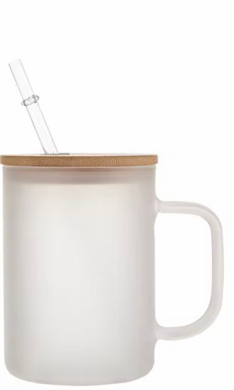 Becher Glas Frostet 300 ml Personalisierbar durch Sublimation