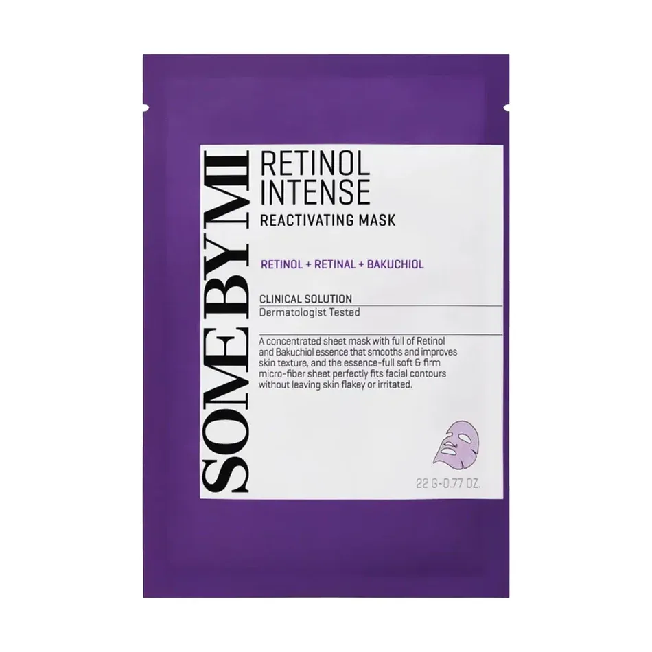 Anti-aging sheet mask with retinol and bakuchiol Some By Mi Retinol Intense Reactivating Mask