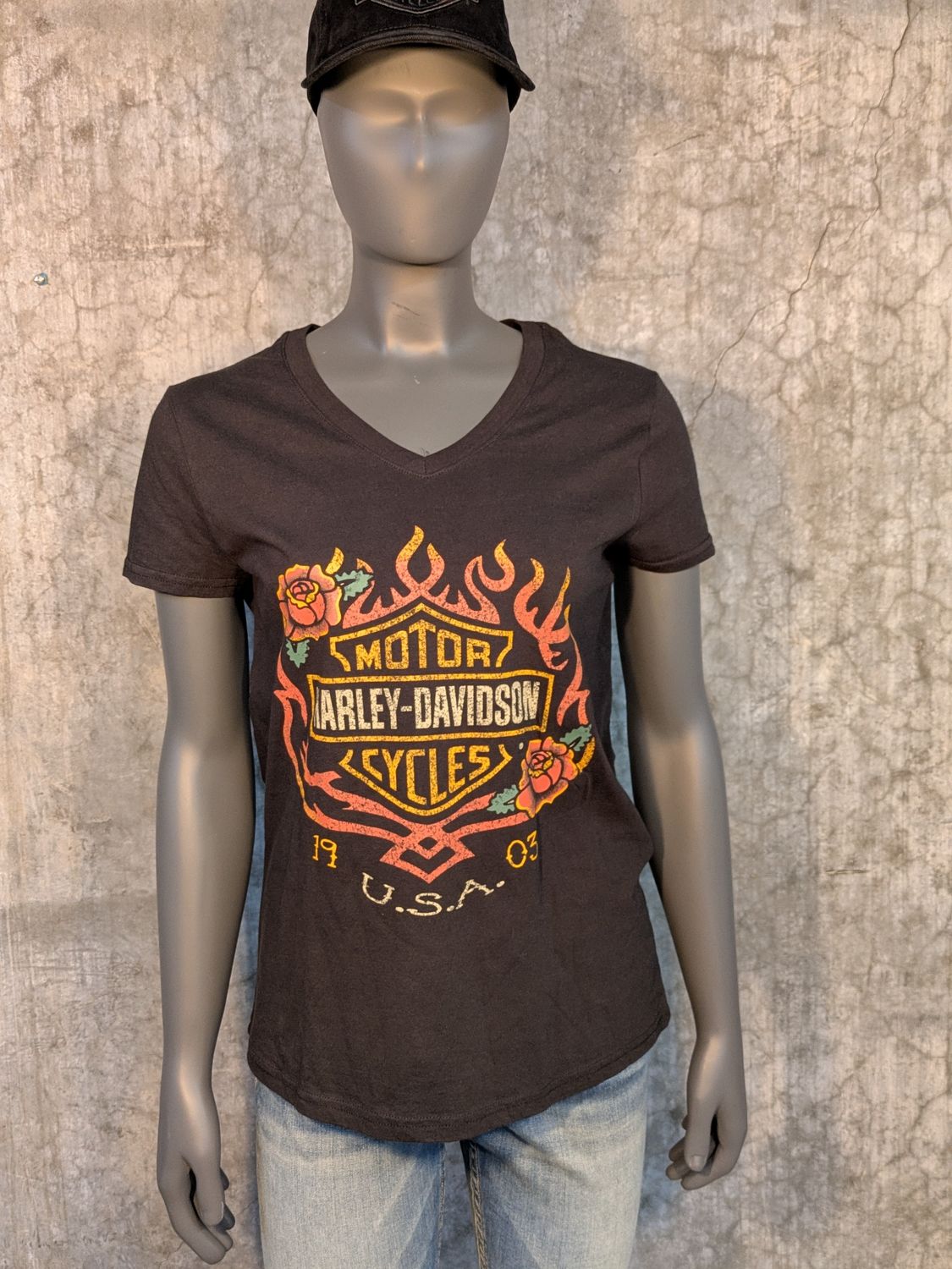 San Francisco Women&#39;s short-sleeved shirt, Medium flame front