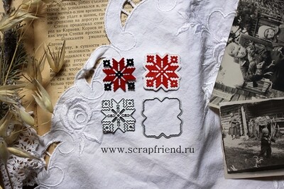 Dies Embroidery - Cross, 3 cm, Scrapfriend
