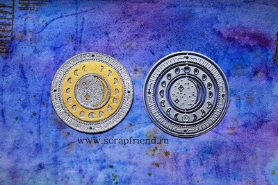 Dies Alchemy - Astrolabe, 6 pcs, 2,5-6,5 cm, Scrapfriend