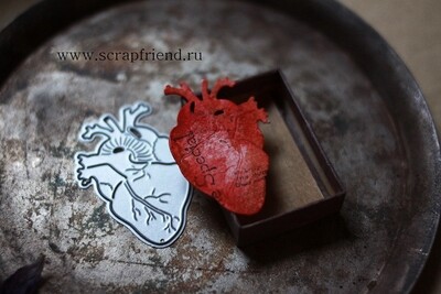 Die Heart, 3,5x5 cm, Scrapfriend