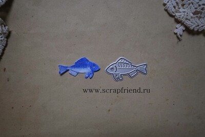 Die Fairytale - Fish, 4x2 cm, Scrapfriend