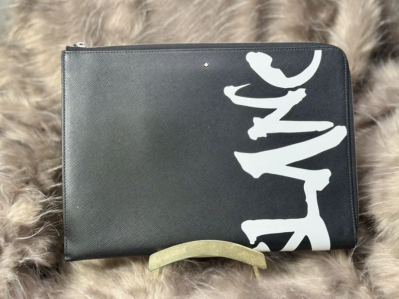 Mont Blanc Zipper Portfolio Pouch