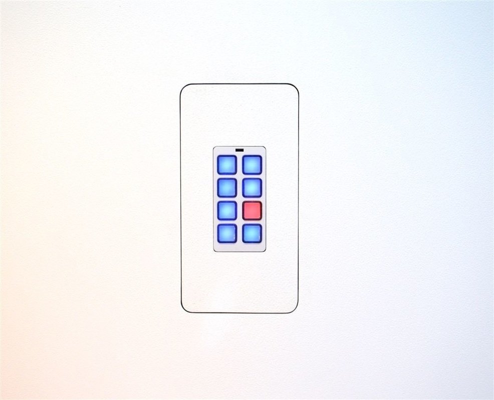 RTI® RK1+ (2,4,8 Button) In-Wall Keypad