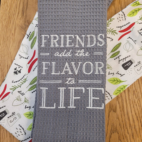 "Friends Add the Flavor to Life'' Kitchen Boa®