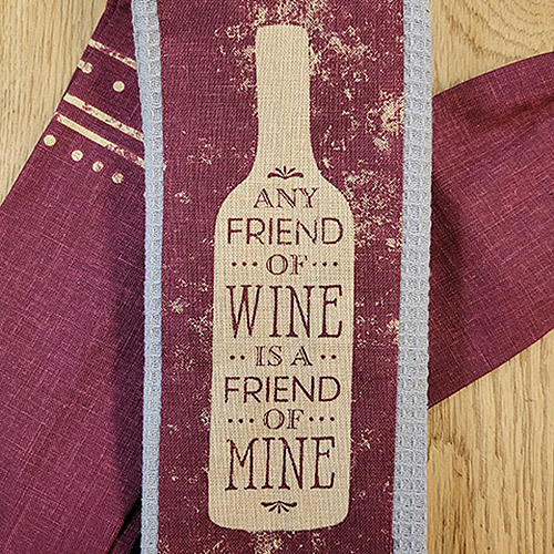 'Any Friend of Wine Is A Friend of Mine' Kitchen Boa®
