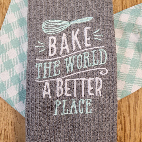 'Bake the World A Better Place' Kitchen Boa®