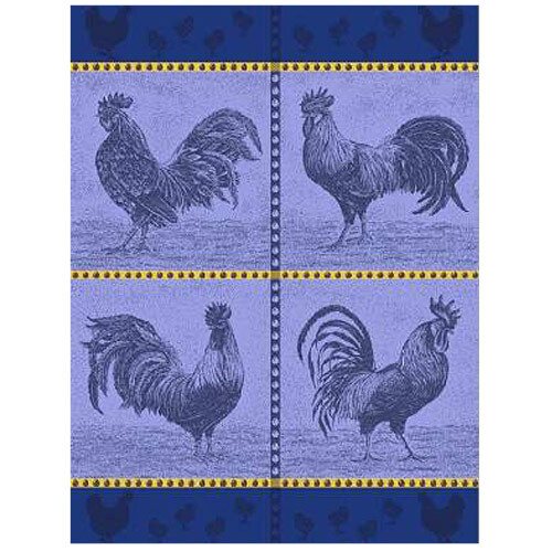 Rooster Linen Tea Towel by Mierco