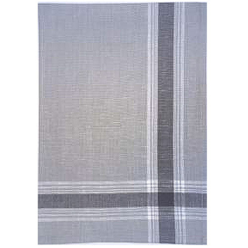Border Gray Linen Tea Towel by Mierco