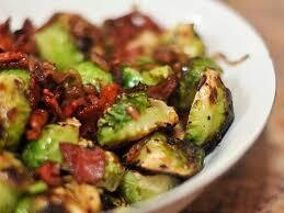 Roasted Brussels Sprouts w/ Bacon