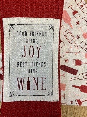 'Bring Joy Bring Wine' Kitchen Boa®