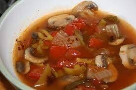 Tomato Mushroom & Onion Soup