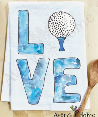 Love - Golf Sports Towel by Avery's Home