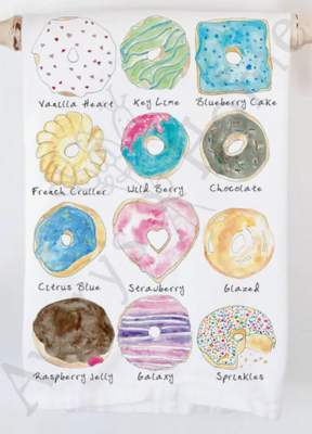 Favorite Donut Flavors Towel by Avery's Home