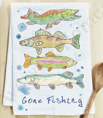 'Gone Fishing' Towel by Avery's Home