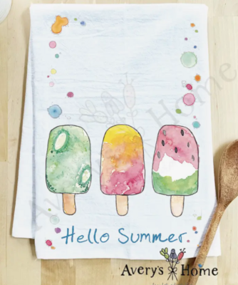'Hello Summer' Popsicle Towel by Avery's Home