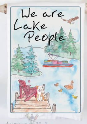 'We are Lake People' Towel by Avery's Home